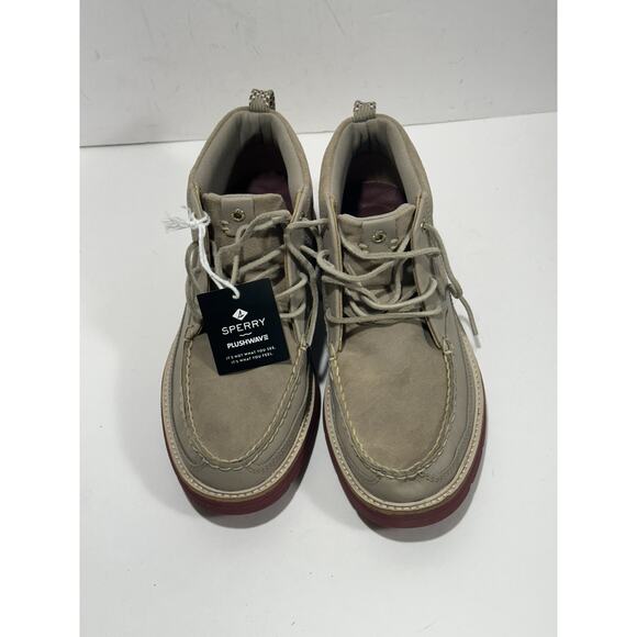 Sperry Men Authentic Plushwave Birch Lug‎ Chukka Boots STS24469 Tan Beige Sz 9.5 main image 8